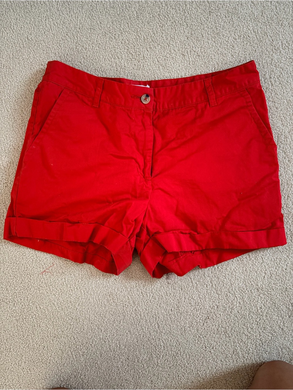 {Forever 21} Red Cuffed Women's Shorts